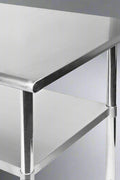 Stainless steel commercial prep table with undershelf

NSF-certified food prep workstation

Adjustable kitchen prep table for restaurants