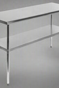 Stainless steel commercial prep table with undershelf

NSF-certified food prep workstation

Adjustable kitchen prep table for restaurants
