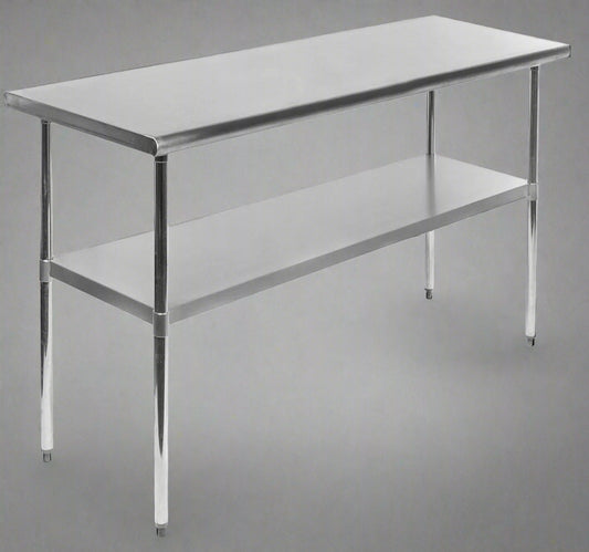 Stainless steel commercial prep table with undershelf

NSF-certified food prep workstation

Adjustable kitchen prep table for restaurants