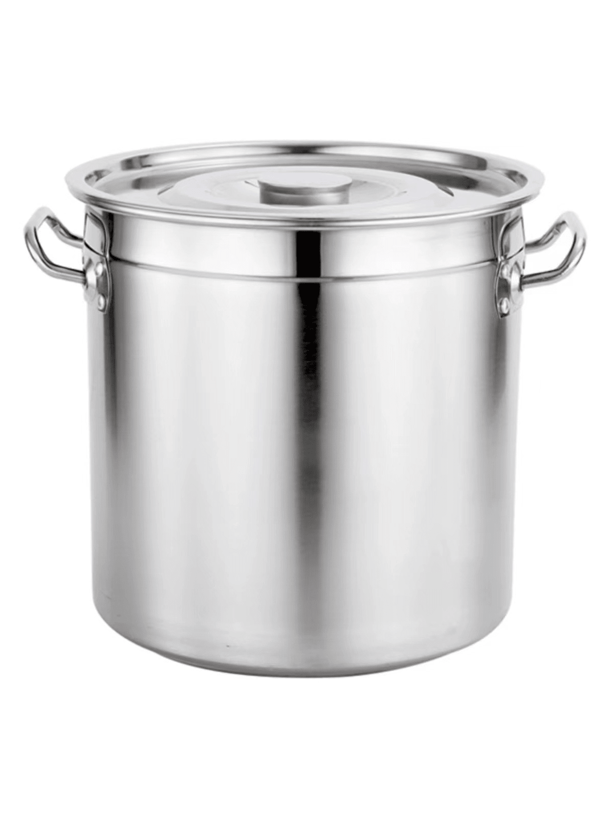 Stainless Steel Soup Bucket 201 Grade Commercial Kitchen Stock Pot 40cm 50cm - with 40cm | Sold by Uncle Wiener's Wholesale