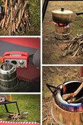 Stainless Steel Wood - Burning Camping Stove – Portable Outdoor Cooking & Heating S1316 - with | Sold by Uncle Wiener's Wholesale