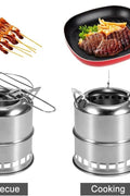 Stainless Steel Wood - Burning Camping Stove – Portable Outdoor Cooking & Heating S1316 - with | Sold by Uncle Wiener's Wholesale