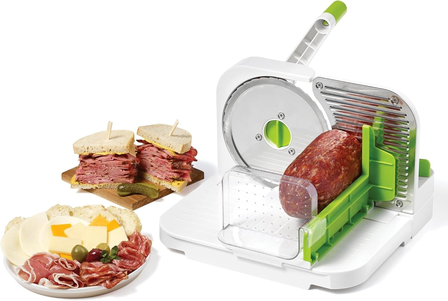 Starfrit Deli Slicer with Adjustable Thickness | Meat, Cheese & Bread Slicer - with | Sold by Uncle Wiener's Wholesale