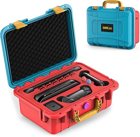 STARTRC GAMES Professional Waterproof Hard Case for Nintendo Switch 2 Accessories - General Equipment with Blue & Orange | Sold by Uncle Wiener's Wholesale