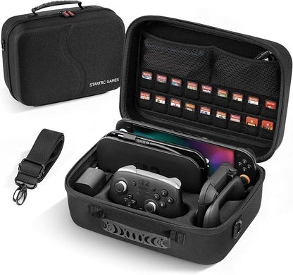 STARTRC GAMES Professional Waterproof Hard Case for Nintendo Switch 2 Accessories - Electronics with Black V2 | Sold by Uncle Wiener's Wholesale
