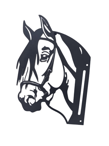 Steel Farm Animal Wall Art Decor Horse Sheep Cow Rooster Black Metal Signs - with Horse | Sold by Uncle Wiener's Wholesale