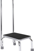 Steel Foot Stool with Handle – Non - Slip Rubber Platform, 28×40cm Heavy - Duty Step Stool S3048 - with | Sold by Uncle Wiener's Wholesale