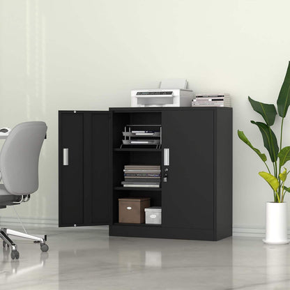 Steel Garage Storage Cabinet 31.5″ × 15.7″ × 36.2″ Black Metal Cabinet YCDM16 - with | Sold by Uncle Wiener's Wholesale