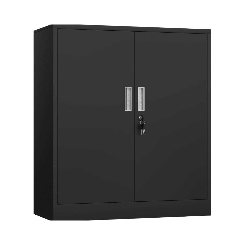 Steel Garage Storage Cabinet 31.5″ × 15.7″ × 36.2″ Black Metal Cabinet YCDM16 - with | Sold by Uncle Wiener's Wholesale