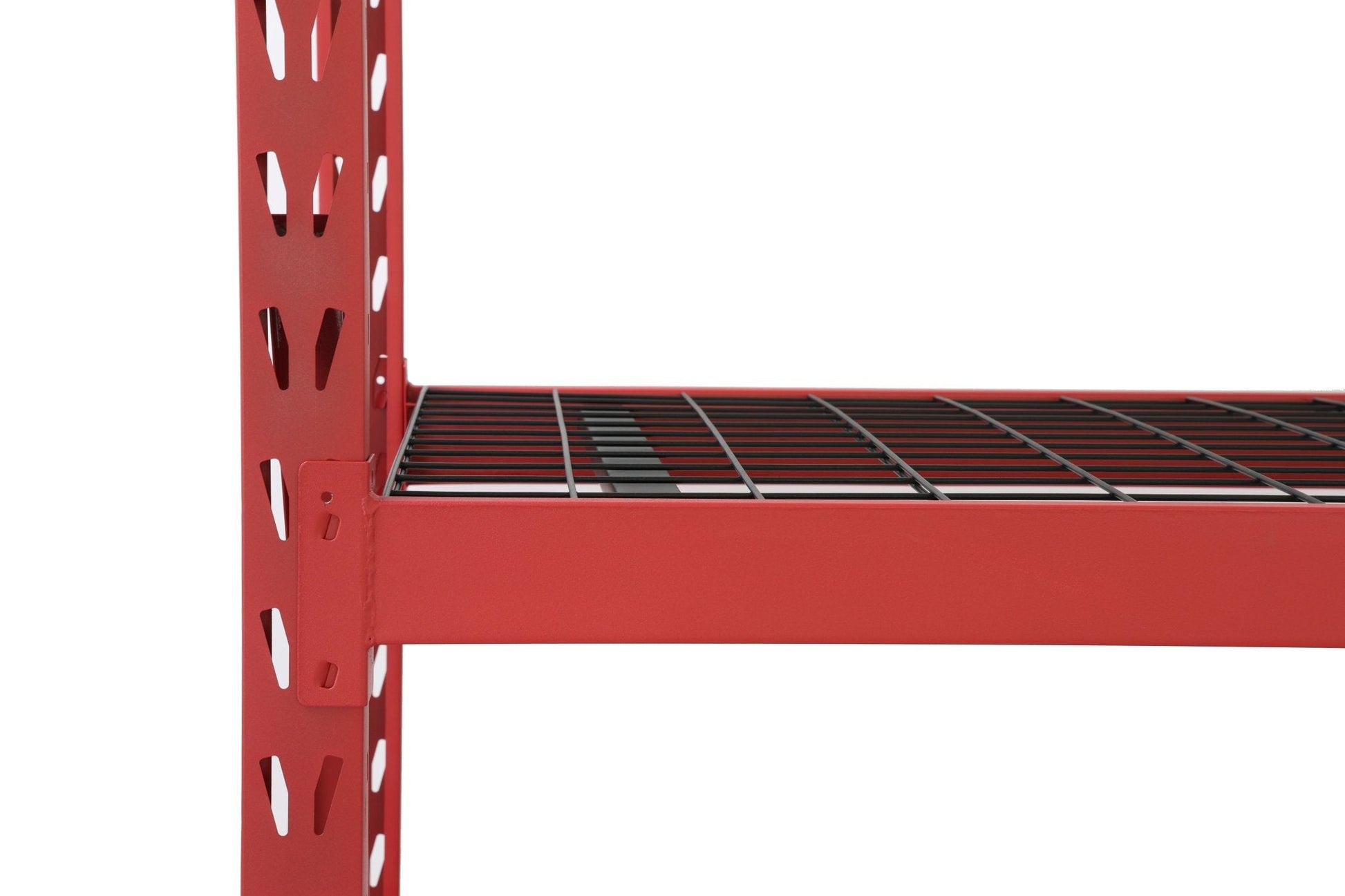 Steel Garage Storage Rack – 3, 4, 5 - Tier Heavy - Duty Industrial Shelving Units - Garage & Industrial Shelving Units with 4 Layer Red Racking 77" W x 24" D x 72" H | Sold by Uncle Wiener's Wholesale