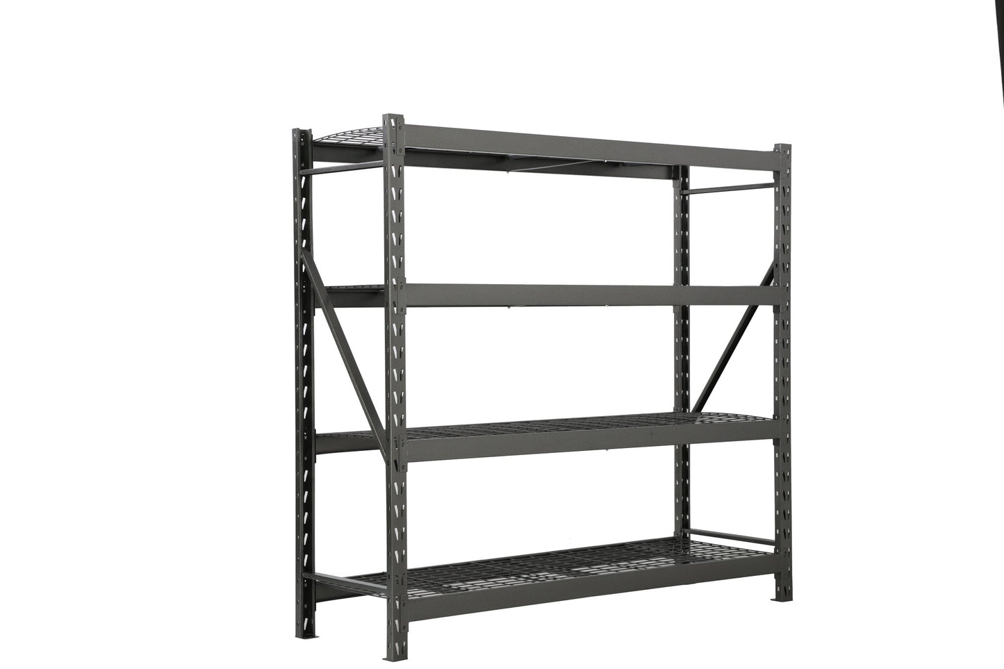 Steel Garage Storage Rack – 3, 4, 5 - Tier Heavy - Duty Industrial Shelving Units - Garage & Industrial Shelving Units with 4 Layer Gray Heavy Duty 77" W x 24" D x 78" H CR4195D | Sold by Uncle Wiener's Wholesale