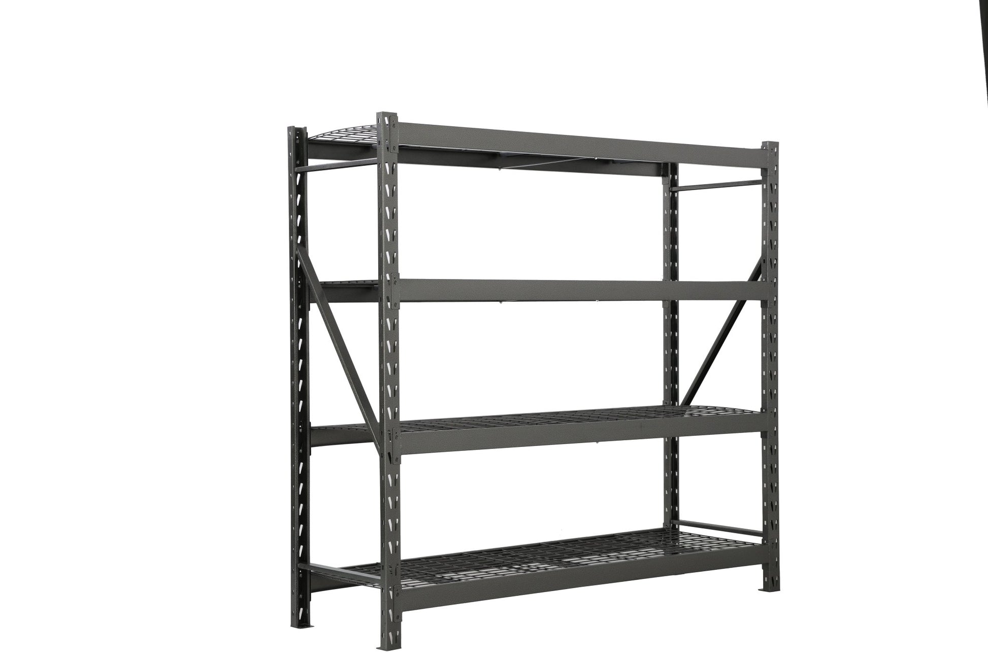 Steel Garage Storage Rack – 3, 4, 5 - Tier Heavy - Duty Industrial Shelving Units - Garage & Industrial Shelving Units with 4 Layer Gray Heavy Duty 77" W x 24" D x 78" H CR4195D | Sold by Uncle Wiener's Wholesale