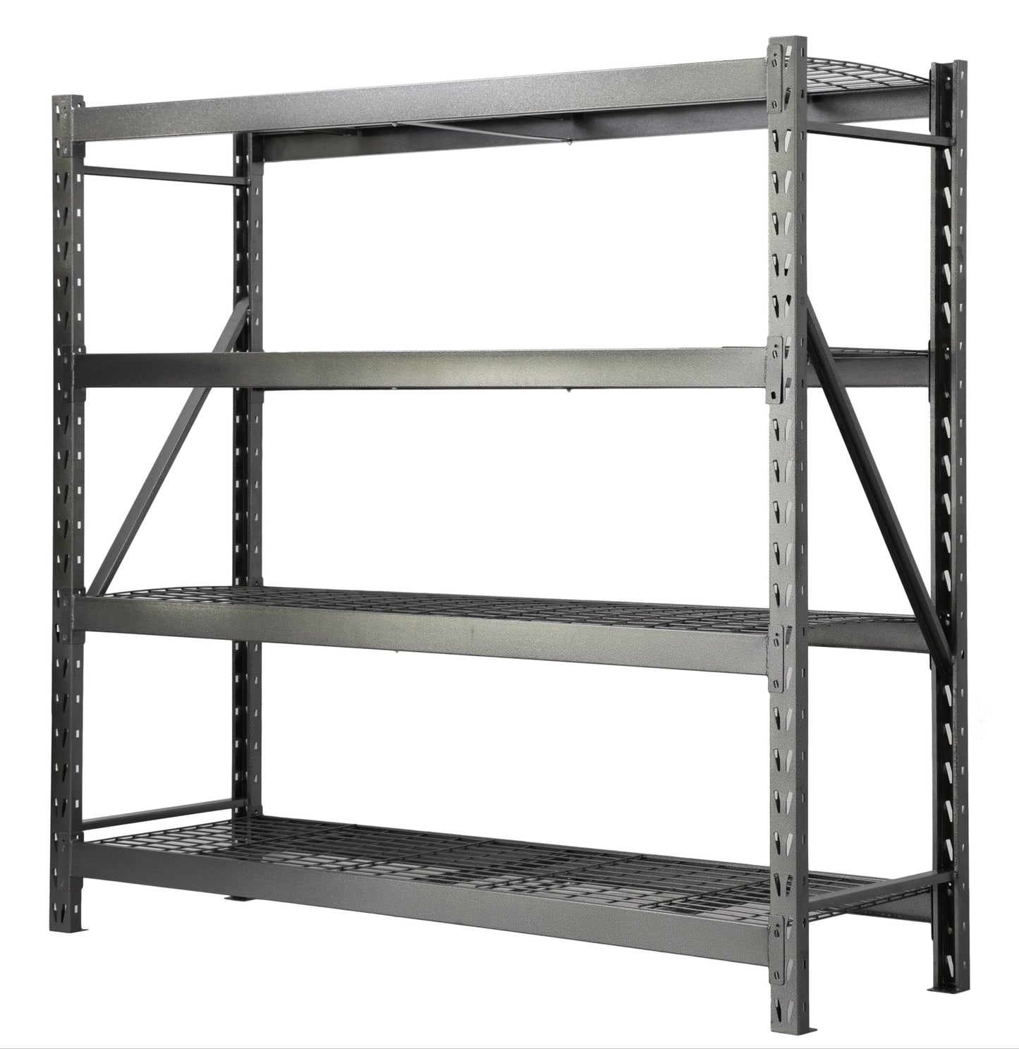 Steel Garage Storage Rack – 3, 4, 5 - Tier Heavy - Duty Industrial Shelving Units - Garage & Industrial Shelving Units with 4 Layer Gray Heavy Duty 77" W x 24" D x 78" H CR4195D | Sold by Uncle Wiener's Wholesale
