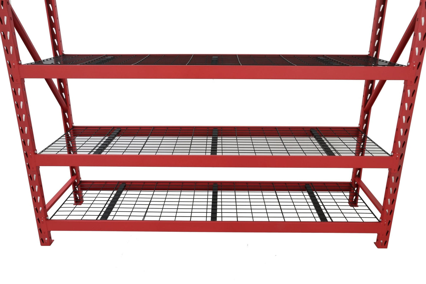 Steel Garage Storage Rack – 3, 4, 5 - Tier Heavy - Duty Industrial Shelving Units - Garage & Industrial Shelving Units with 5 Layer Red Racking 90" W x 24" D x 90" H | Sold by Uncle Wiener's Wholesale