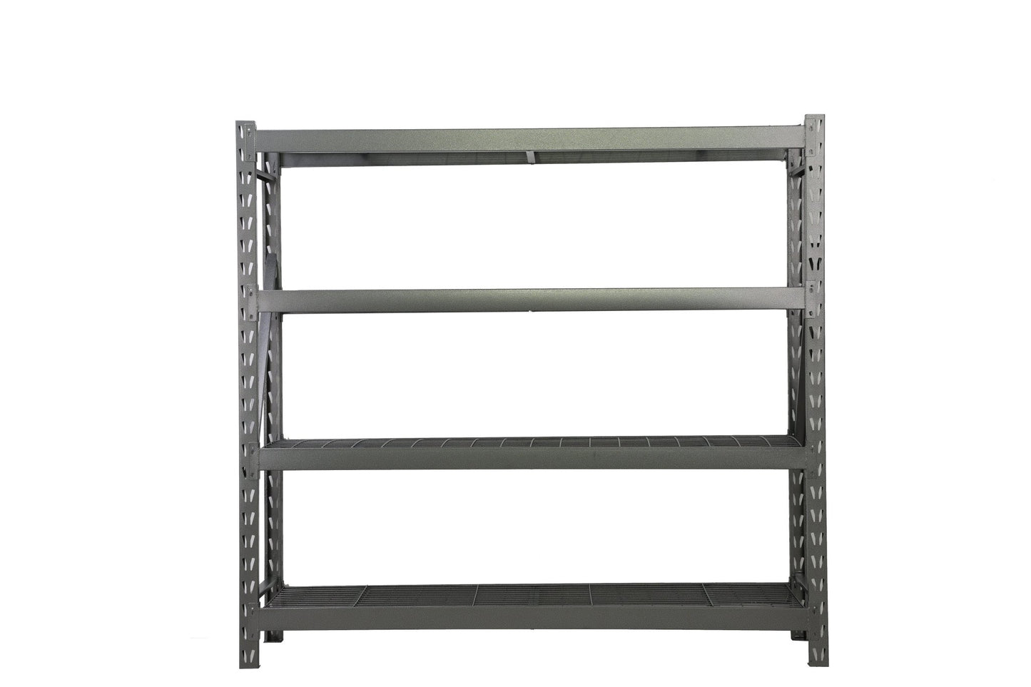 Steel Garage Storage Rack – 3, 4, 5 - Tier Heavy - Duty Industrial Shelving Units - Garage & Industrial Shelving Units with 4 Layer Gray Heavy Duty 77" W x 24" D x 78" H CR4195D | Sold by Uncle Wiener's Wholesale