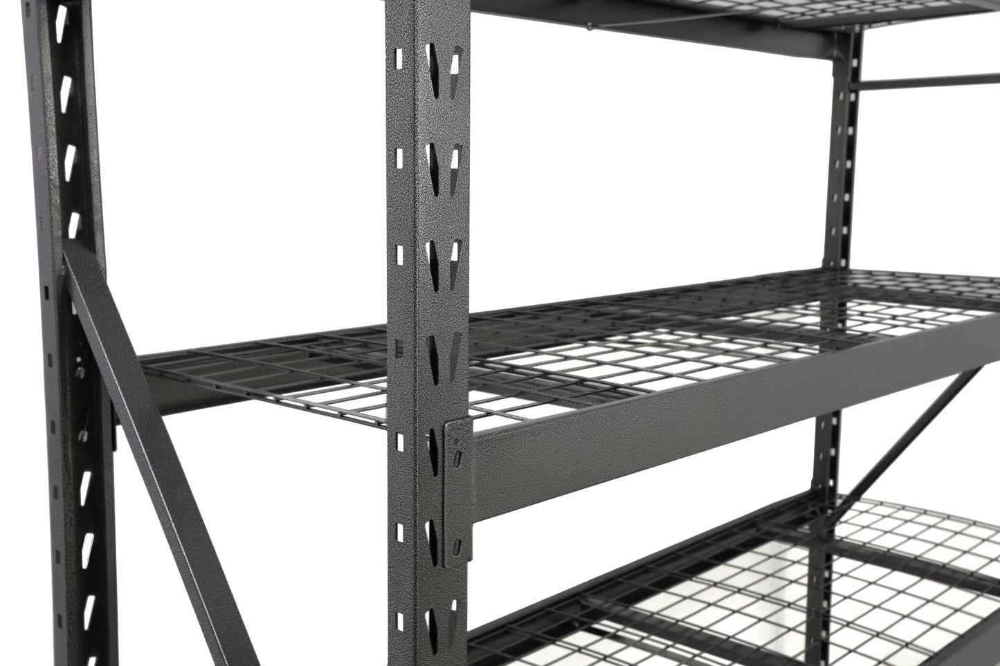 Steel Garage Storage Rack – 3, 4, 5 - Tier Heavy - Duty Industrial Shelving Units - Garage & Industrial Shelving Units with 4 Layer Gray Heavy Duty 77" W x 24" D x 78" H CR4195D | Sold by Uncle Wiener's Wholesale
