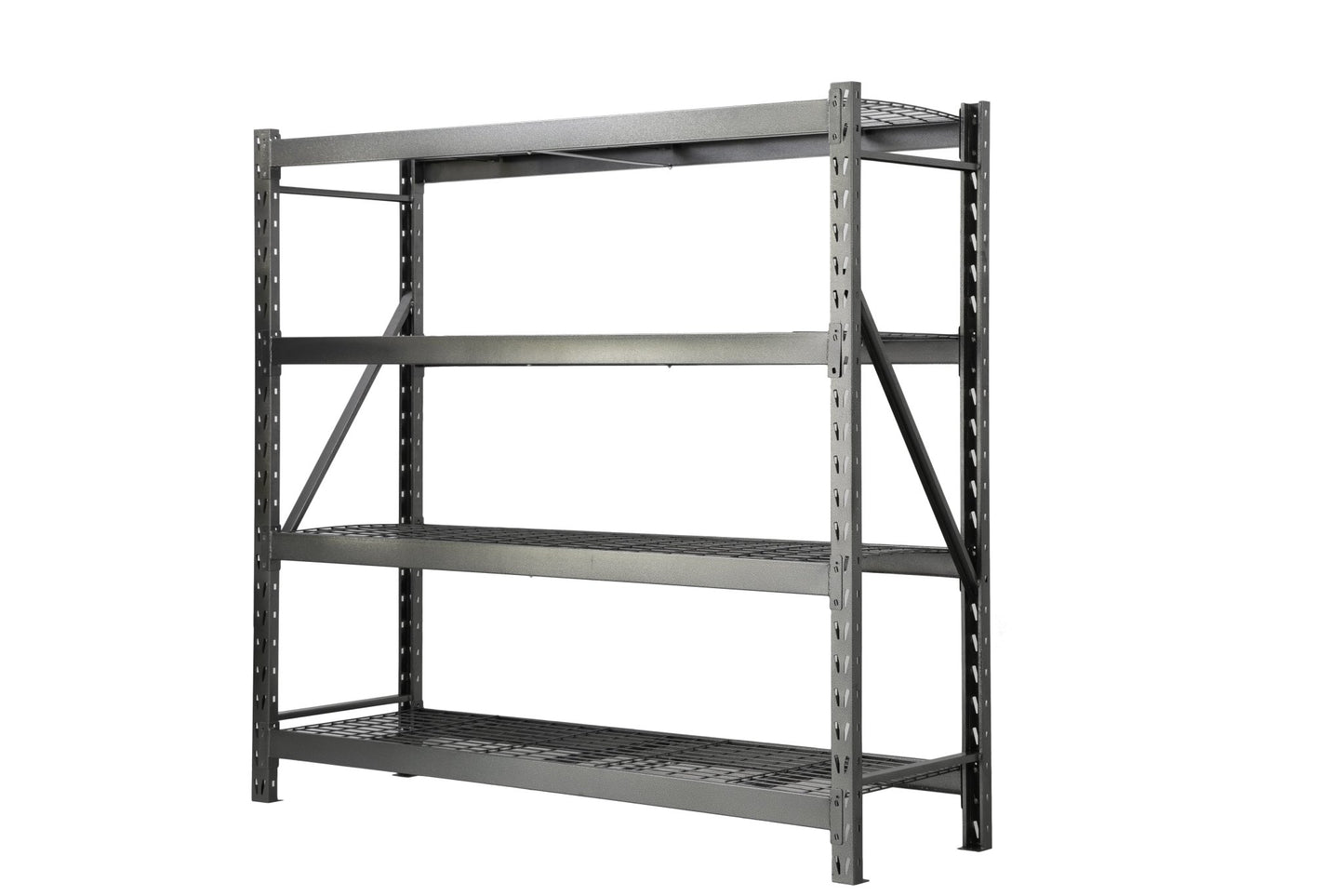 Steel Garage Storage Rack – 3, 4, 5 - Tier Heavy - Duty Industrial Shelving Units - Garage & Industrial Shelving Units with 4 Layer Gray Heavy Duty 77" W x 24" D x 78" H CR4195D | Sold by Uncle Wiener's Wholesale