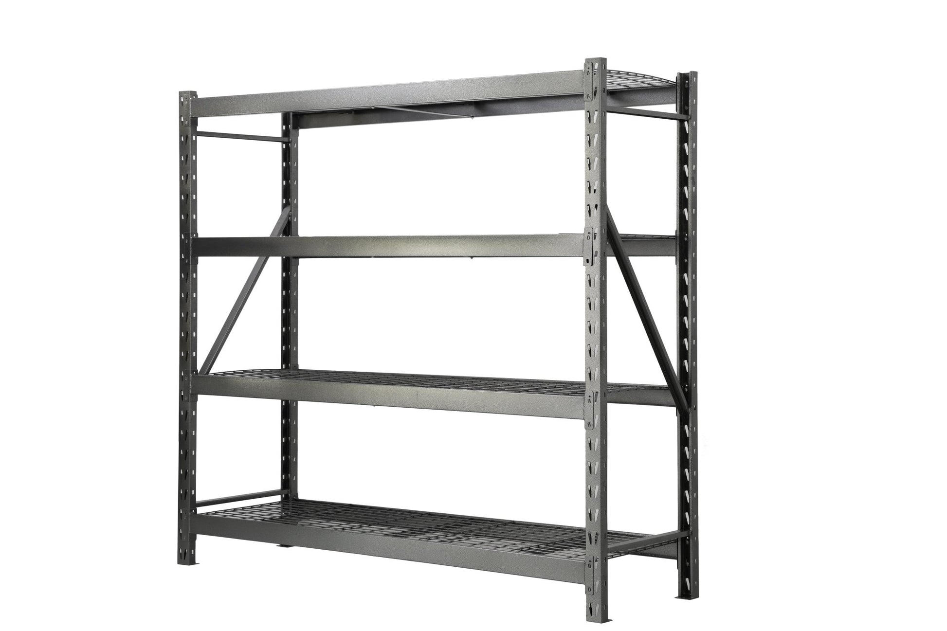 Steel Garage Storage Rack – 3, 4, 5 - Tier Heavy - Duty Industrial Shelving Units - Garage & Industrial Shelving Units with 4 Layer Gray Heavy Duty 77" W x 24" D x 78" H CR4195D | Sold by Uncle Wiener's Wholesale