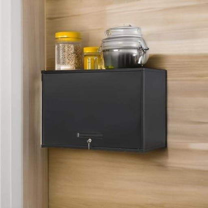 Steel Wall Cabinet 31.5″ × 15.7″ × 21.7″ Black Garage Storage Unit YCDM31 - with | Sold by Uncle Wiener's Wholesale