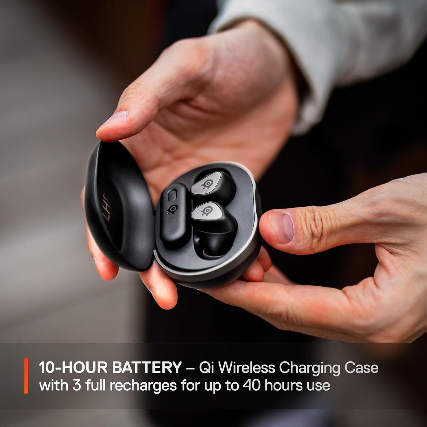 SteelSeries Arctis GameBuds – Dual Wireless Gaming Earbuds with ANC & 40H Battery - with Black | Sold by Uncle Wiener's Wholesale