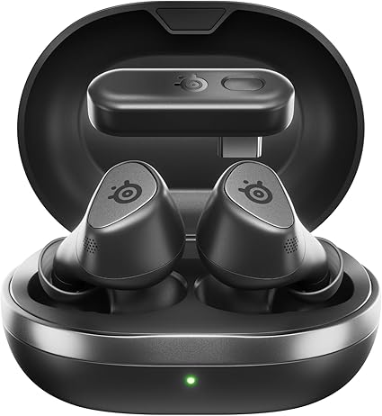 SteelSeries Arctis GameBuds – Dual Wireless Gaming Earbuds with ANC & 40H Battery - with Black | Sold by Uncle Wiener's Wholesale