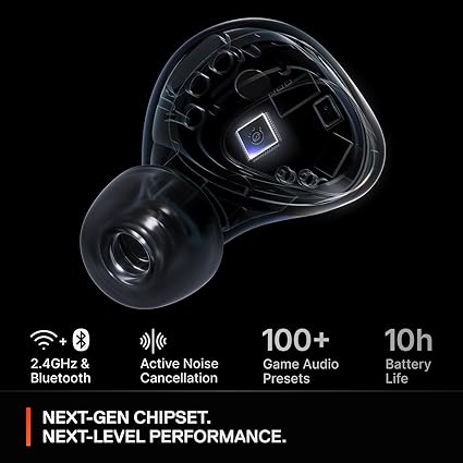 SteelSeries Arctis GameBuds – Dual Wireless Gaming Earbuds with ANC & 40H Battery - with Black | Sold by Uncle Wiener's Wholesale