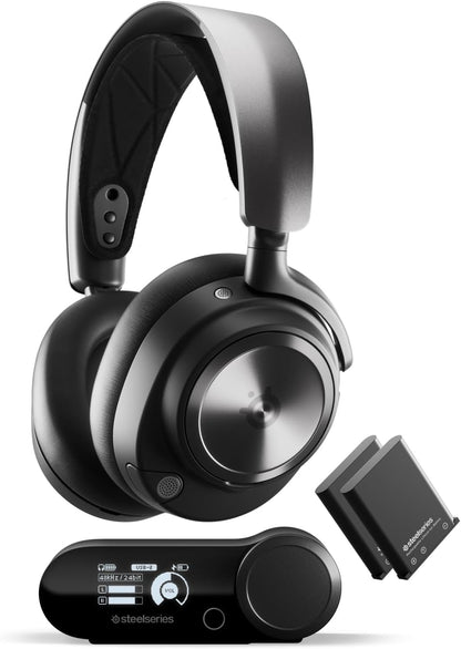 SteelSeries Arctis Nova Pro Wireless Multi - System Gaming Headset - Premium Hi - Fi Drivers - Active Noise Cancellation - Infinity Power System - Stealth Retractable Mic - PC, PS5/PS4, Switch, Mobile - with | Sold by Uncle Wiener's Wholesale