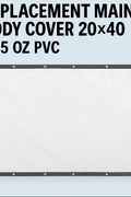 Storage Building Tarp Replacements – Heavy - Duty PE & PVC Cover Options - with REPLACMEMT MAIN BODY COVER 20X40 14.5 OZ PVC | Sold by Uncle Wiener's Wholesale