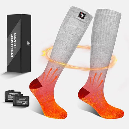 Sun Will Electric Heated Socks – Rechargeable 7.4V Battery Foot Warmers with 3 Heat Settings - Electronics with | Sold by Uncle Wiener's Wholesale
