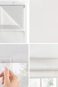 Sun Zero Preble Store romain texturé entièrement occultant sans fil, 88,9 x 162,6 cm, blanc - with | Sold by Uncle Wiener's Wholesale