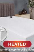 Sunbeam Electric Restful Heated Mattress Pad, 12 Heat Settings, 12 - Hour Selectable Auto Shut - Off, Fast Heating, Warming Bed, Soft Cozy Fabric, Full, 54" x 75" - with White | Sold by Uncle Wiener's Wholesale