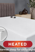Sunbeam Electric Restful Heated Mattress Pad, 12 Heat Settings, 12 - Hour Selectable Auto Shut - Off, Fast Heating, Warming Bed, Soft Cozy Fabric, Queen, 60" x 80" - with White | Sold by Uncle Wiener's Wholesale