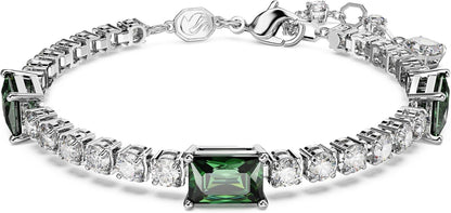 Swarovski Matrix Tennis Bracelet, Pink and Clear Round - Cut Stones in a Rhodium Finished Setting - with | Sold by Uncle Wiener's Wholesale