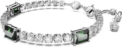 Swarovski Matrix Tennis Bracelet, Pink and Clear Round - Cut Stones in a Rhodium Finished Setting - with | Sold by Uncle Wiener's Wholesale