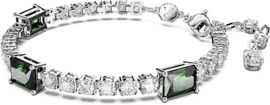 Swarovski Matrix Tennis Bracelet, Pink and Clear Round - Cut Stones in a Rhodium Finished Setting - with | Sold by Uncle Wiener's Wholesale