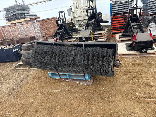 Sweepster Hydraulic Pickup Broom | Skid Steer Sweeper Attachment | Lightly Used Surplus - with | Sold by Uncle Wiener's Wholesale