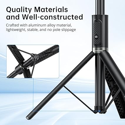 Syncwire 55 Inch Extendable Selfie Stick Tripod with Rechargeable Wireless Remote for Smartphones - General Equipment with | Sold by Uncle Wiener's Wholesale