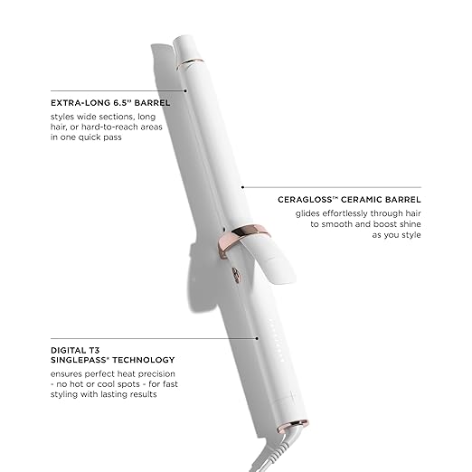 T3 SinglePass 1.25 Inch Extra - Long Barrel Curling Iron with 9 Heat Settings - Electronics with | Sold by Uncle Wiener's Wholesale