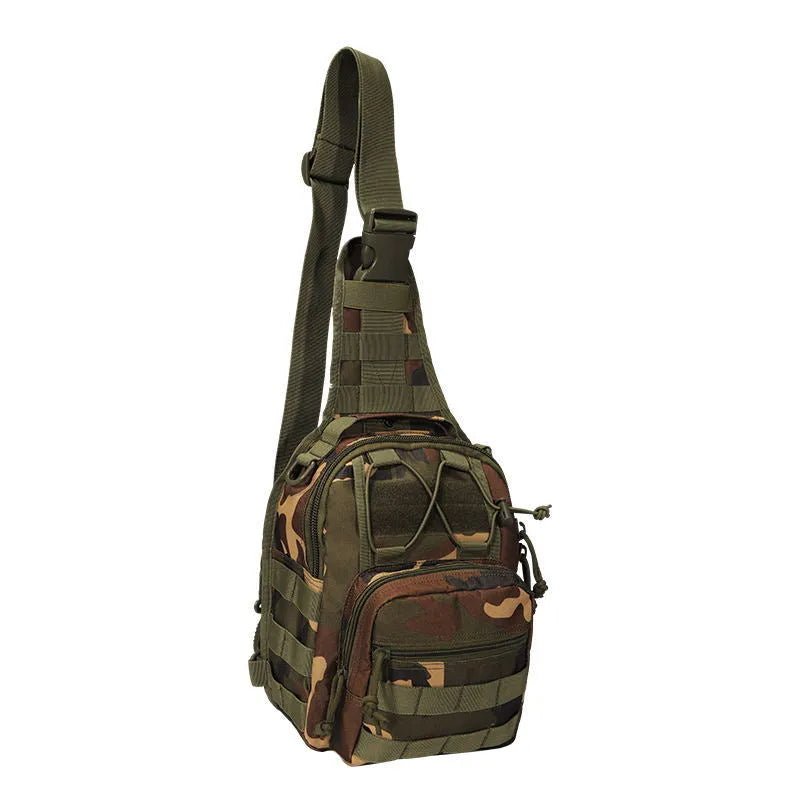 Tactical Daypack – Compact Military Backpack A88060 Series | MOLLE EDC Pack (Woodland Camo A88060WC / Black Typhoon A88060BTP / Black A88060BLK) - with Woodland Camo | Sold by Uncle Wiener's Wholesale