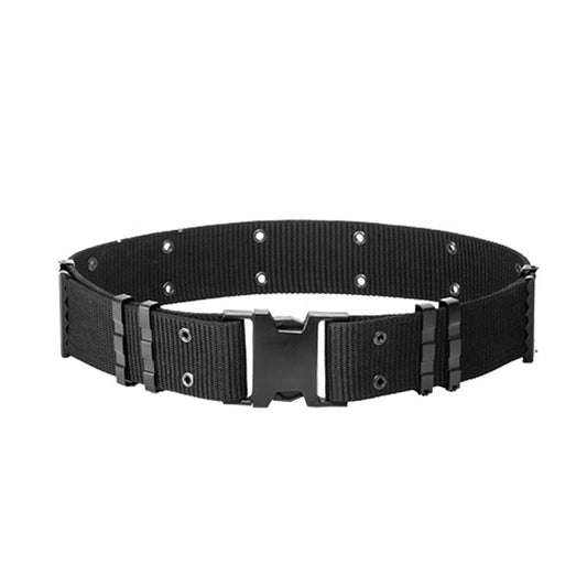 Tactical Duty Belt – Heavy - Duty Adjustable Webbing Belt Black C88051 - with | Sold by Uncle Wiener's Wholesale