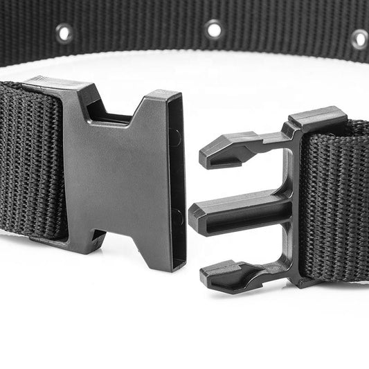 Tactical Duty Belt – Heavy - Duty Adjustable Webbing Belt Black C88051 - with | Sold by Uncle Wiener's Wholesale