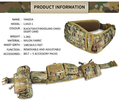 Tactical Utility Gear Pouch – Heavy - Duty Military Storage Bag Black Camo L1810 - with | Sold by Uncle Wiener's Wholesale