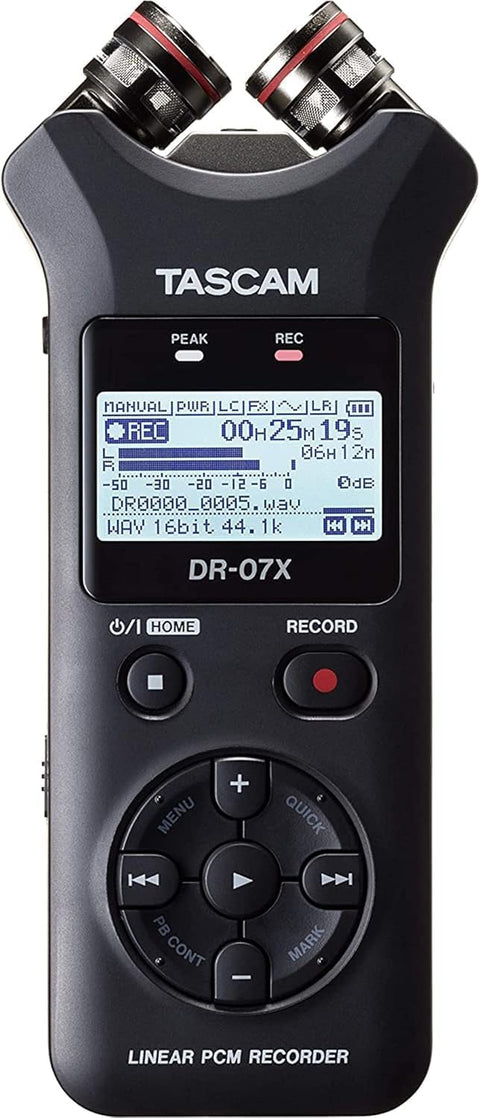 Tascam DR - 07X Stereo Handheld Digital Audio Portable Recorder and USB Audio Interface, Pro Field, AV, Music, Dictation Recorder - with | Sold by Uncle Wiener's Wholesale