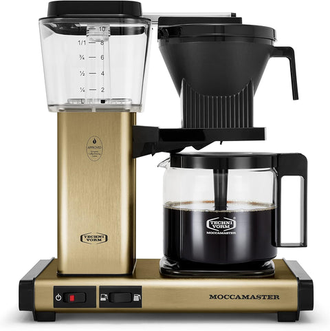 Technivorm Moccamaster 53936 KBGV 10 - Cup Coffee Maker Brushed Brass, 40 ounce, 1.25l - with | Sold by Uncle Wiener's Wholesale