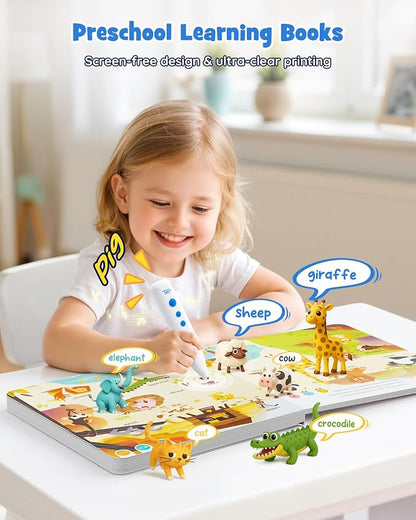 TEKFUN Interactive ABC & 123 Learning Books with Talking Pen – Educational Reading Set for Toddlers, Preschool Learning Toy for Ages 2–6 - Toys with | Sold by Uncle Wiener's Wholesale