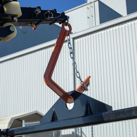 Tele - Boom Lifting J Hook – Heavy - Duty Crane & Material Handling Attachment | Model 8207071 - Skid Steer Attachment with | Sold by Uncle Wiener's Wholesale