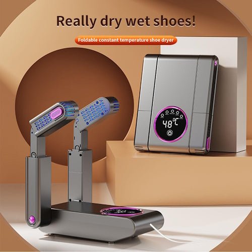 Telescopic Shoe Dryer with Timer, Folding Boot Dryer for Shoes, Boots and Gloves, Warm Air Drying with Odor Reduction S1363 - with | Sold by Uncle Wiener's Wholesale