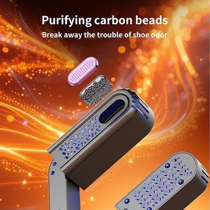 Telescopic Shoe Dryer with Timer, Folding Boot Dryer for Shoes, Boots and Gloves, Warm Air Drying with Odor Reduction S1363 - with | Sold by Uncle Wiener's Wholesale