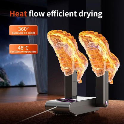 Telescopic Shoe Dryer with Timer, Folding Boot Dryer for Shoes, Boots and Gloves, Warm Air Drying with Odor Reduction S1363 - with | Sold by Uncle Wiener's Wholesale