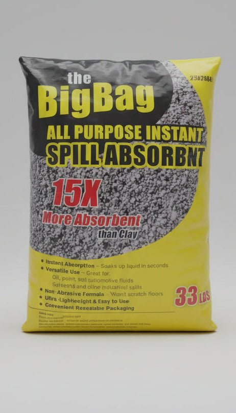 The Big Bag Instant Spill Absorber – 15X More Absorbent Than Clay | Industrial Oil & Fluid Cleanup - with | Sold by Uncle Wiener's Wholesale